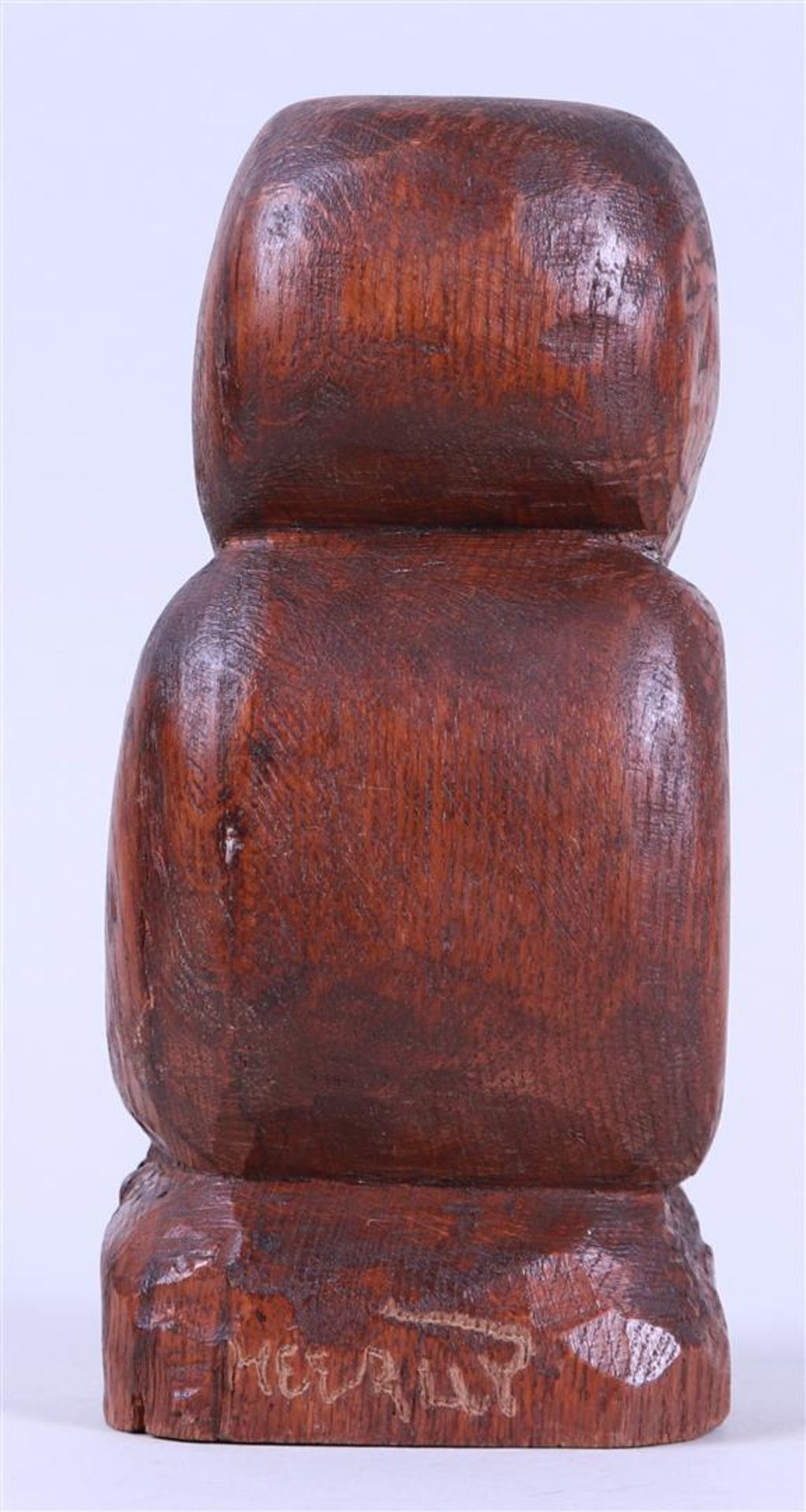 Possibly Henry Heerup (Frederiksberg 1907 - 1993 Vanl¿se), Totem, bears signature (in the foot), oak - Image 3 of 4