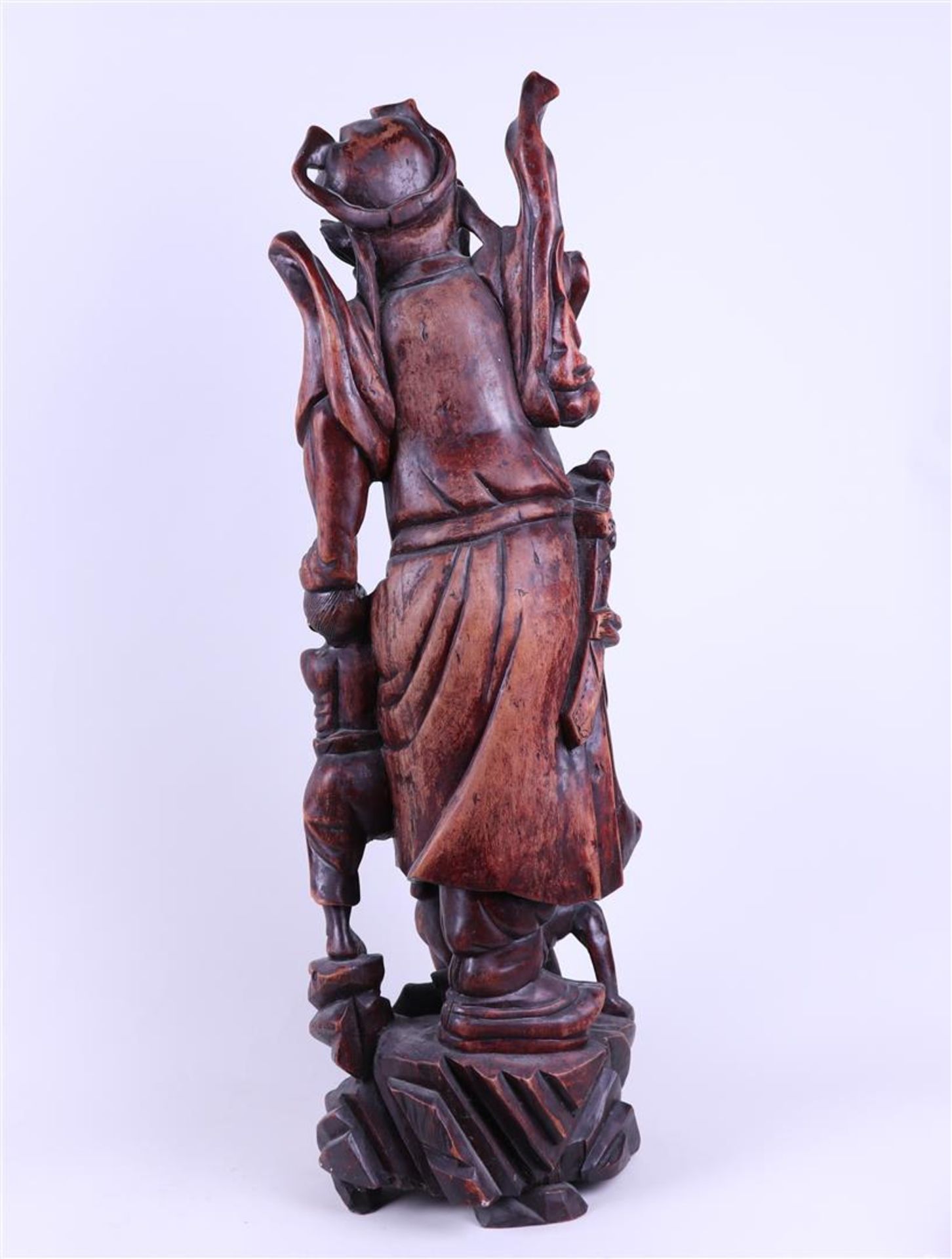 A large richly carved statue, circa 1900.
H. 68 cm. - Image 4 of 5