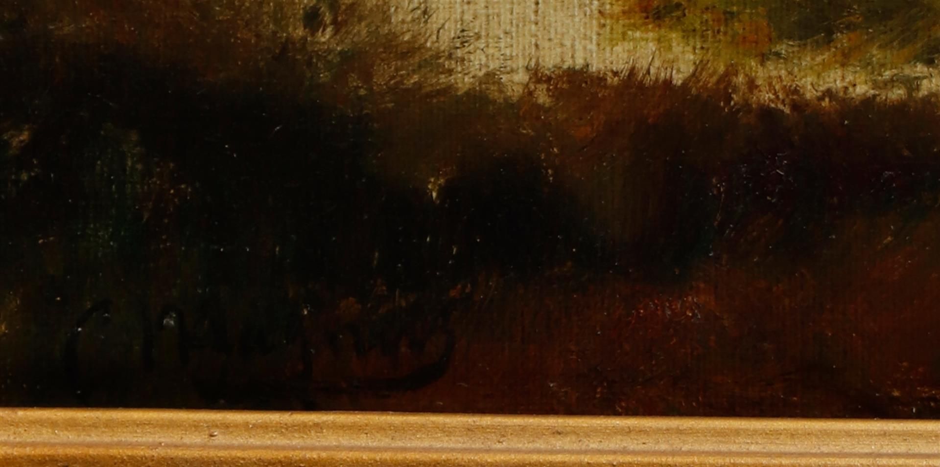 Camille Camus (Paris c. 1850 - ?), Prs de Barbizon, signed (bottom left), oil on canvas.
60 x 90 cm - Image 3 of 4