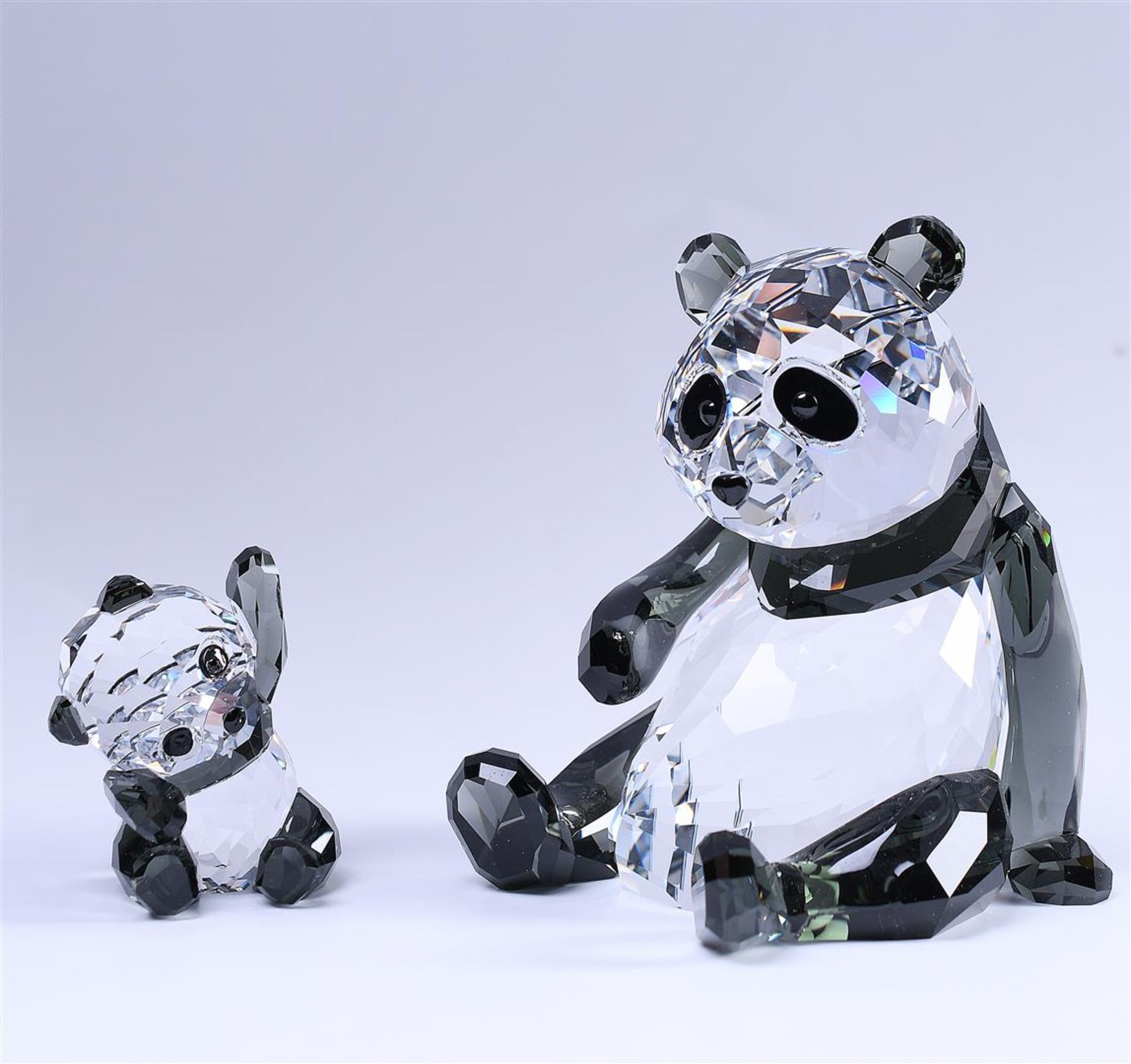 Swarovski, Panda mother with cub, year of publication 2015, design by Tord Boontje, 5063690. Include - Bild 2 aus 6