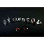 Swarovski, lot of various figures. In box.