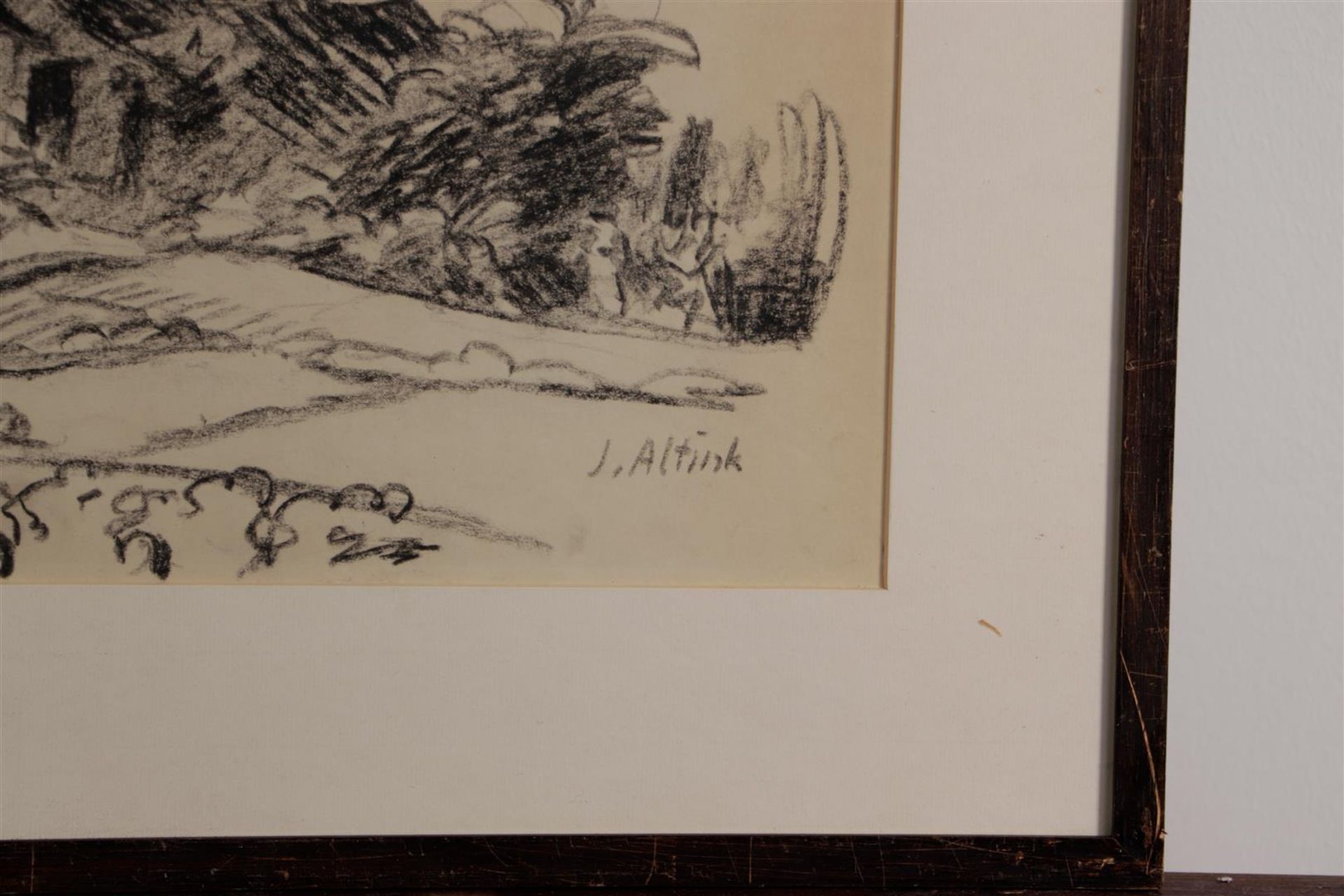 Jan Altink (Groningen 1885 - 1971), Farm in landscape, signed (bottom right), charcoal on paper.
31  - Bild 3 aus 4