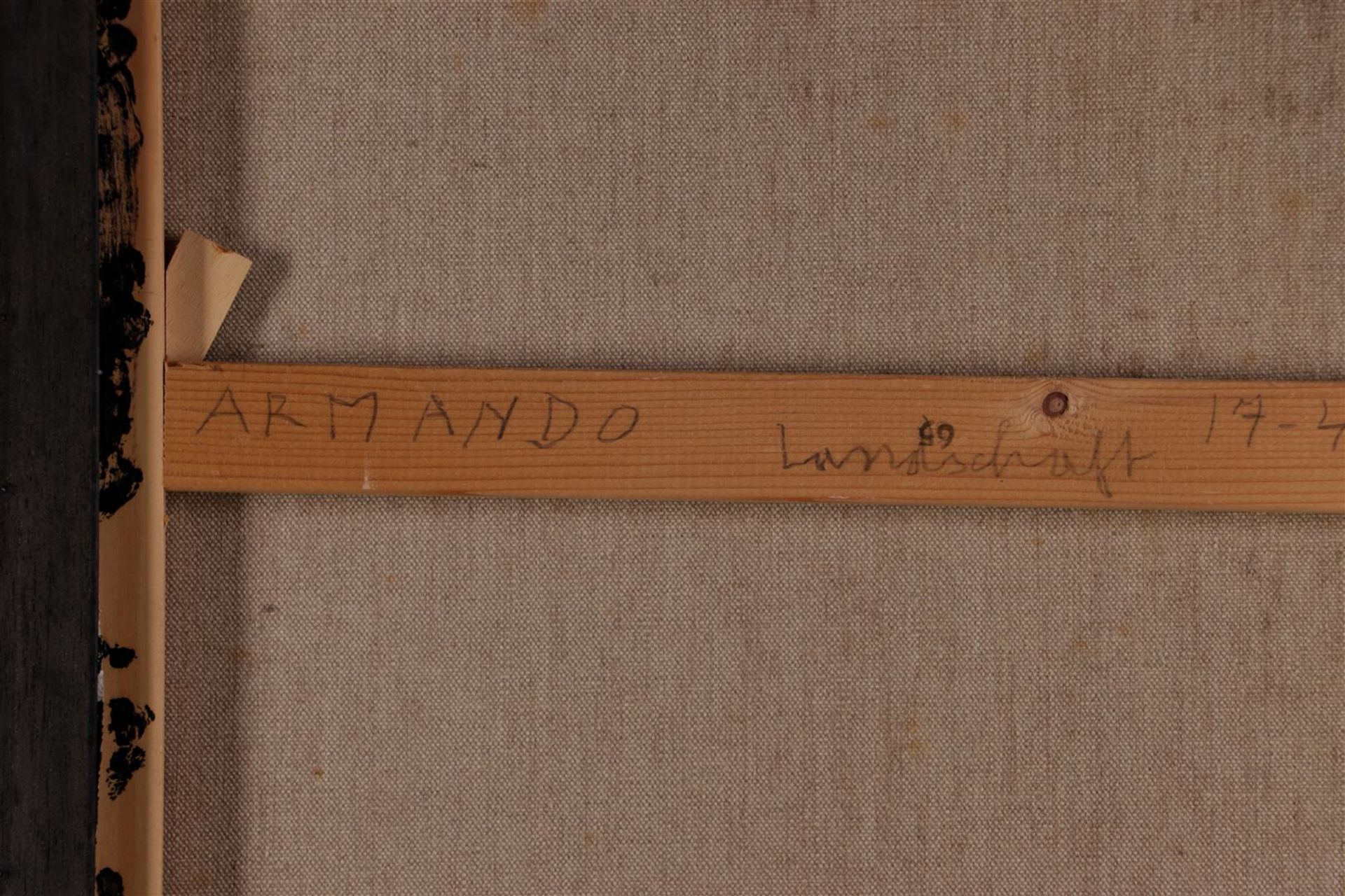 Armando - Herman Dirk van Dodeweerd (Amsterdam 1929 - 2018 Potsdam), Landschaft, signed, and annotat - Image 4 of 4