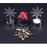 Swarovski, lot of various Christmas ornaments. In original box.