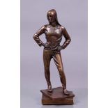 After Constatin Meunier (1831-1905), Pouch bearer. In bronze.
H.: 33 cm.