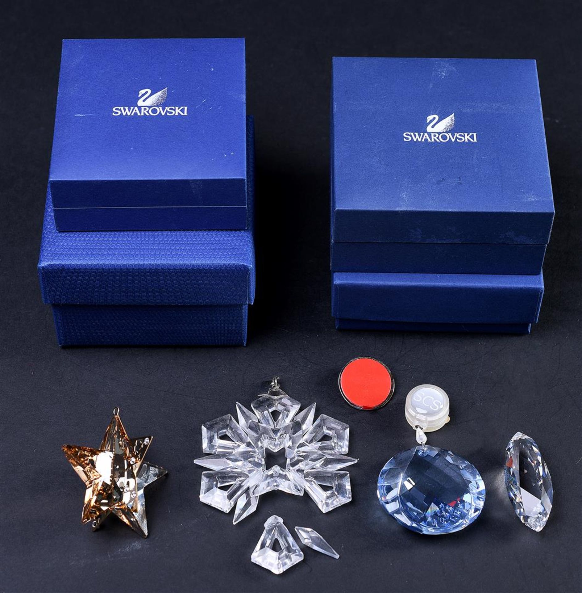 Swarovski, a lot of various Christmas stars and pendants. In original box. - Image 5 of 5