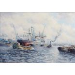 M.de Jong (21st century) - Harbor view, signed lower left, oil on canvas.
40 x 60 cm.