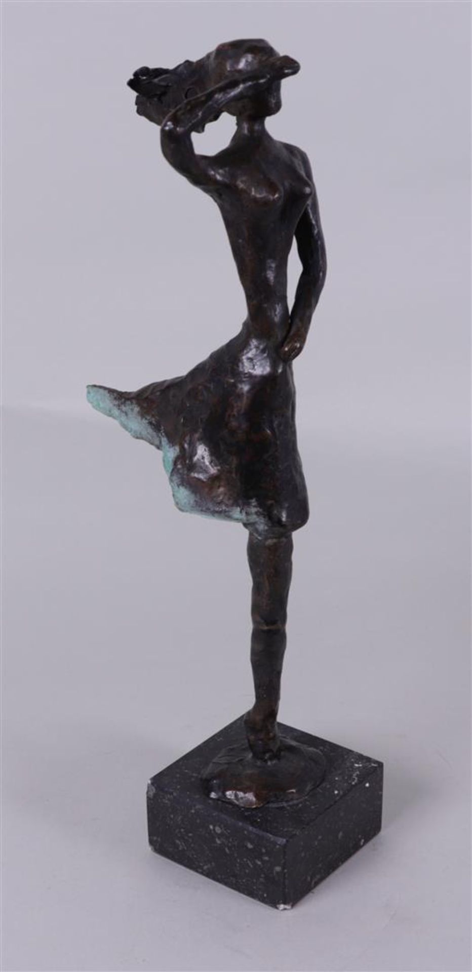 Dutch School, 20th century, Dancer, bronze. signed (on the foot),
H.: 46 cm.