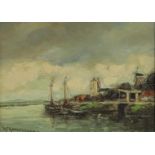 Hendrik Cornelis Kranenburg (1917-1997), City on the water, signed (bottom left), oil on canvas,
30 
