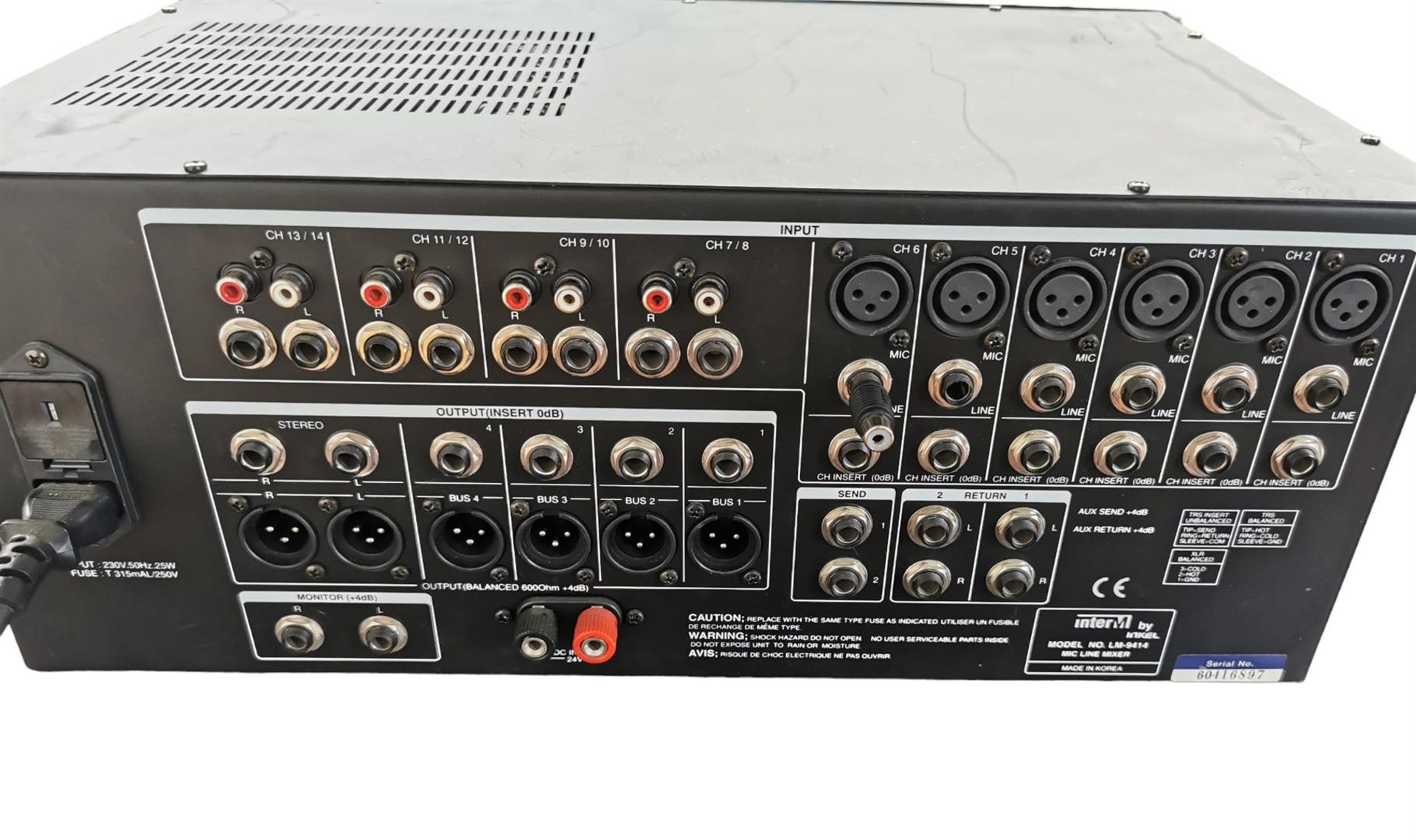 Inter M lm 9414 mixing console. - Bild 3 aus 3