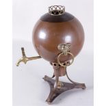 A copper 'balloon' Samovar. 19th century.
44 x 30 cm.