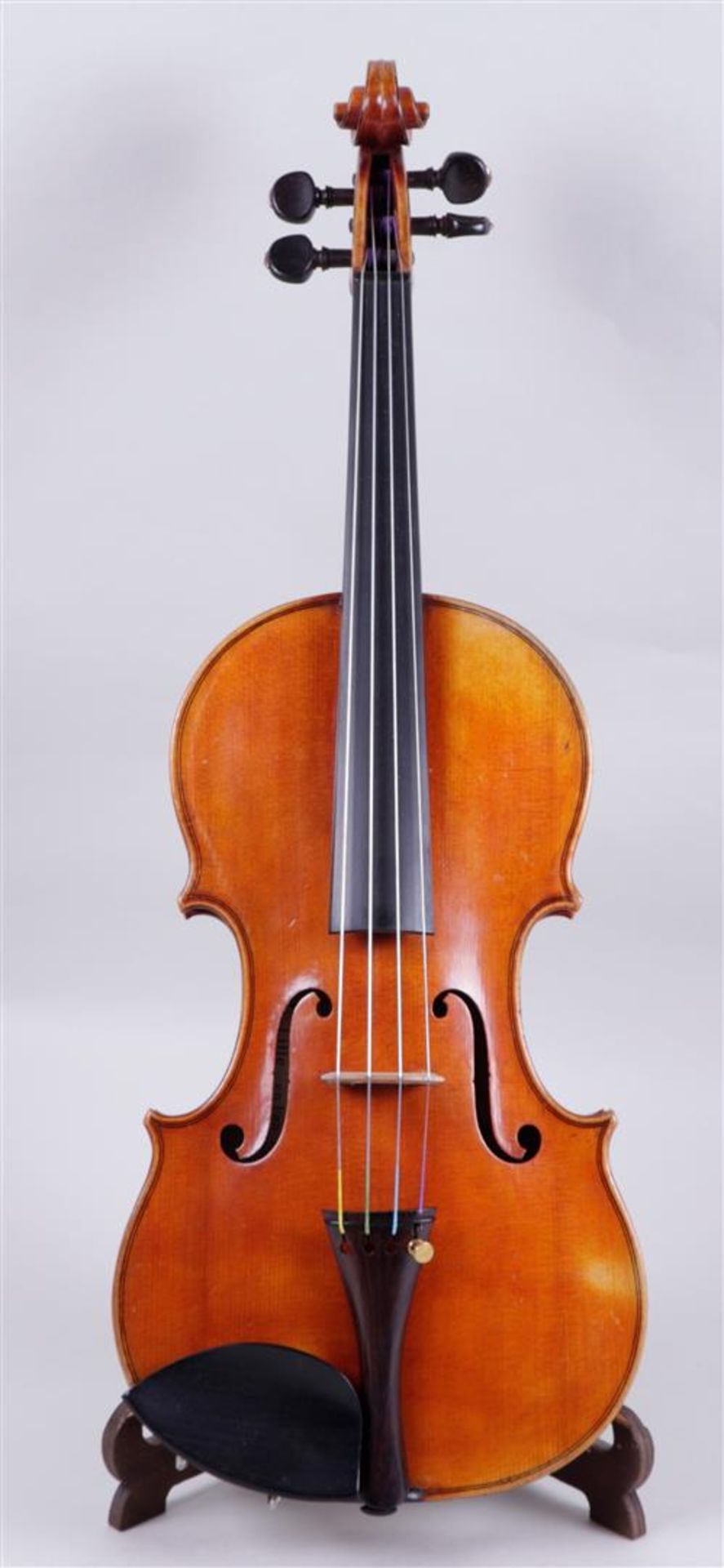 A master violin from 1925 by Pierre Jean Henri Hel, Lille 1884 - 1931). Includes a violin bow, marke - Bild 5 aus 11