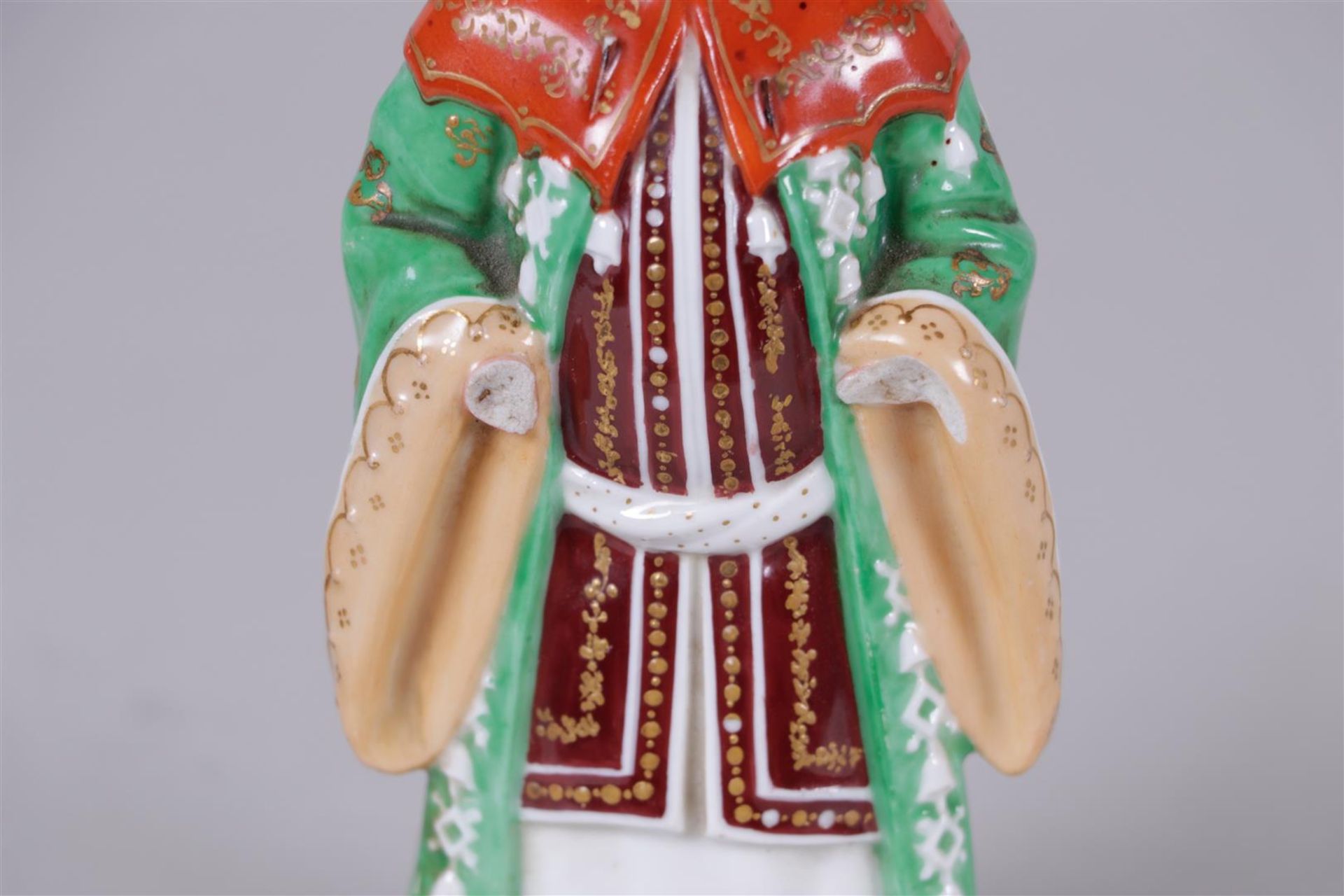 Two porcelain figures in costume, marked JP. Jacob Petit, 19th century.
H. 18 cm. - Image 3 of 3