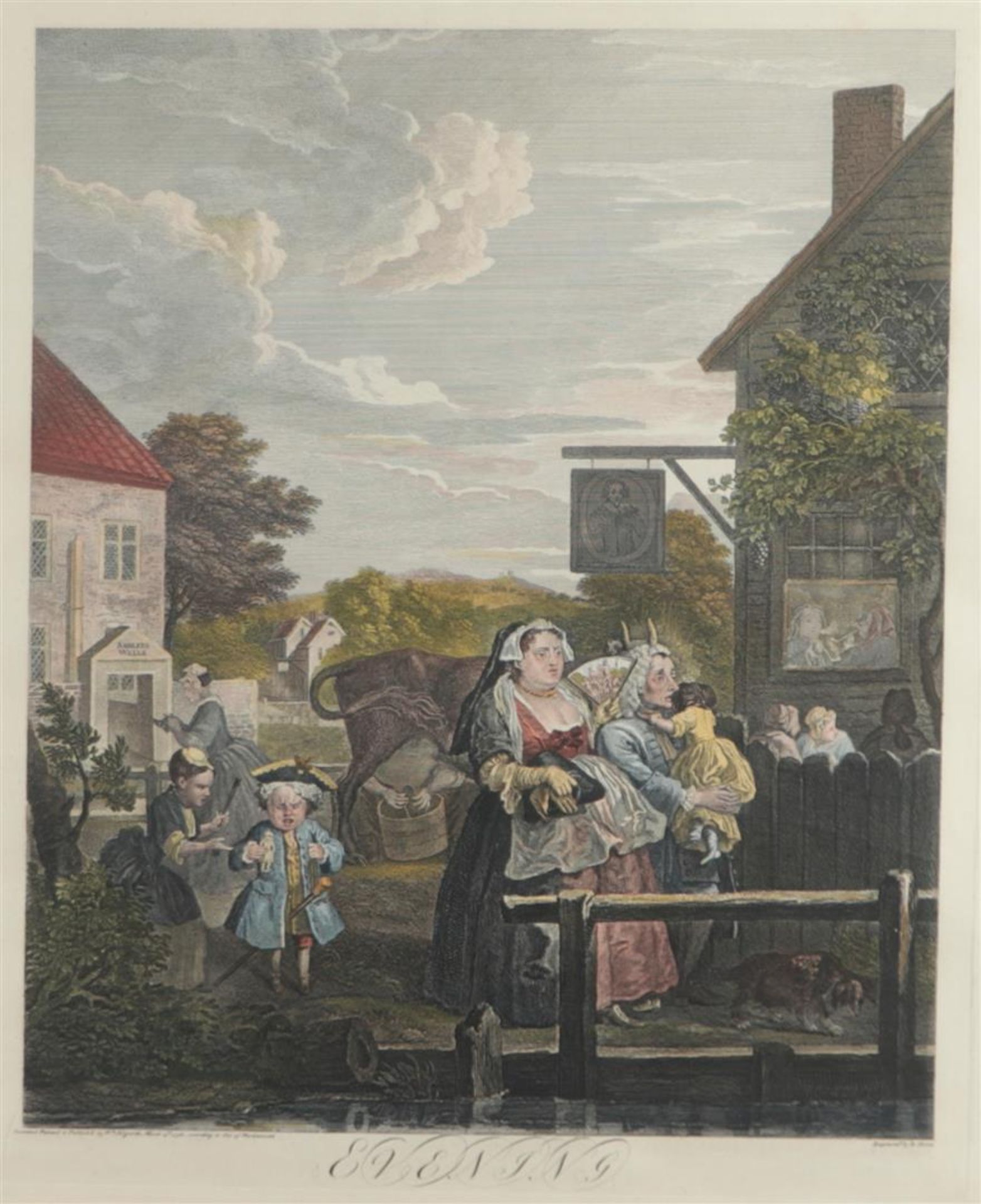 William Hogarth (London 1697 - 1764), The four times of the day; Morning, Noon, Evening and Night, H - Bild 3 aus 9