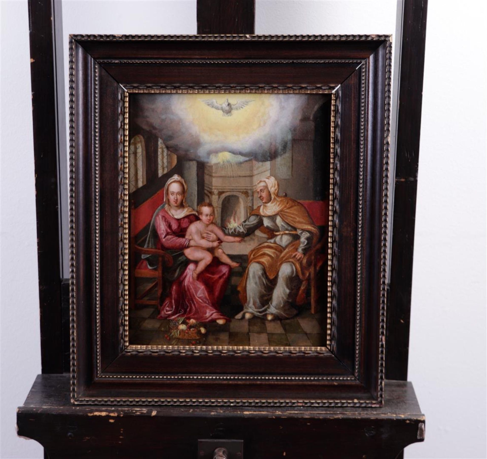 Flemish School, second half of the 17th century, Anna three with the Holy Spirit, oil on panel, pane - Image 2 of 3