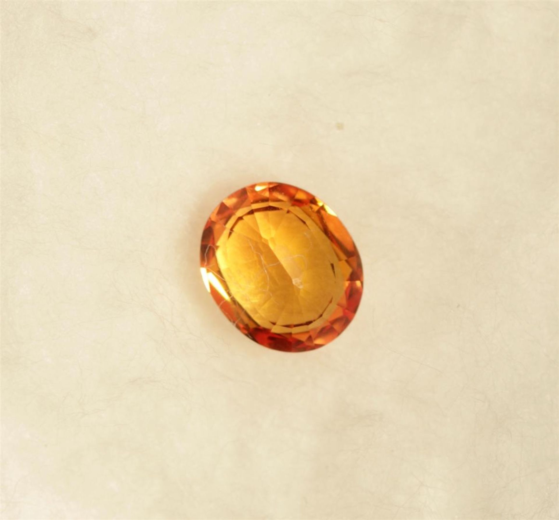 Orange sapphire 1.1ct.
This oval cut orange sapphire sparkles towards you. View our jewelry in the a - Image 2 of 2