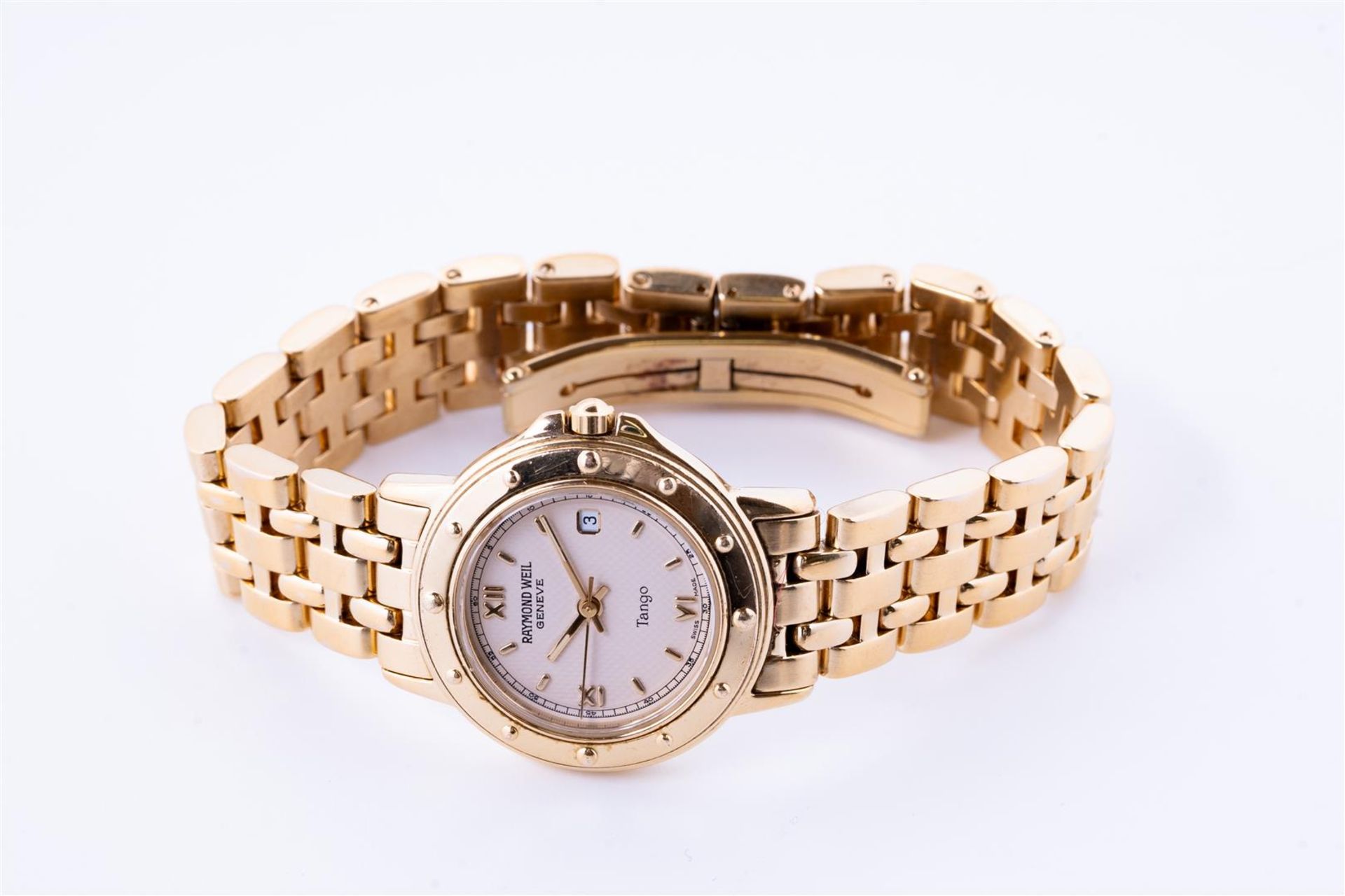 Raymond Weil ladies watch with soft pink dial. 
Numeral indication: Dashes and Roman numerals with d - Bild 5 aus 6