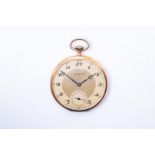 14kt yellow gold pocket watch from the brand A.D. Overstraf Rotterdam.
The watch has been offered in