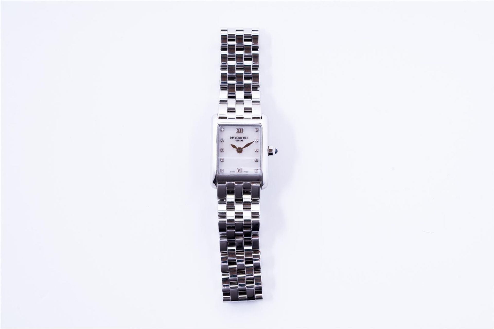 Raymond Weil Ladies Watch 
Year of construction: 2007
Material: Stainless steel
Comes with: Original