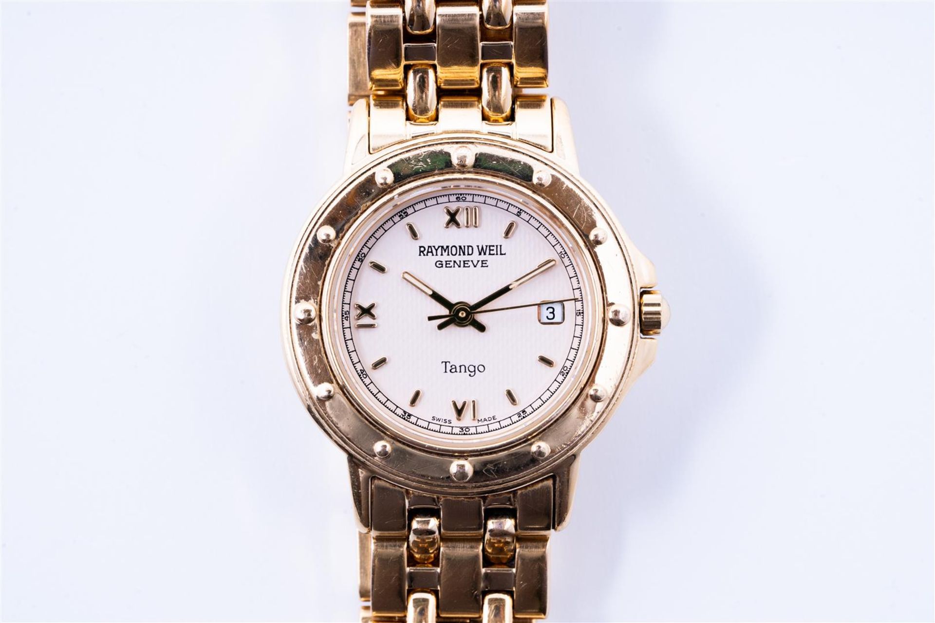 Raymond Weil ladies watch with soft pink dial. 
Numeral indication: Dashes and Roman numerals with d - Bild 3 aus 6