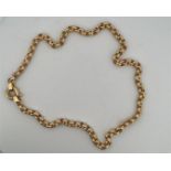 14kt yellow gold jasseron necklace.
This beautiful and sturdy jasseron bracelet has a sturdy spring 