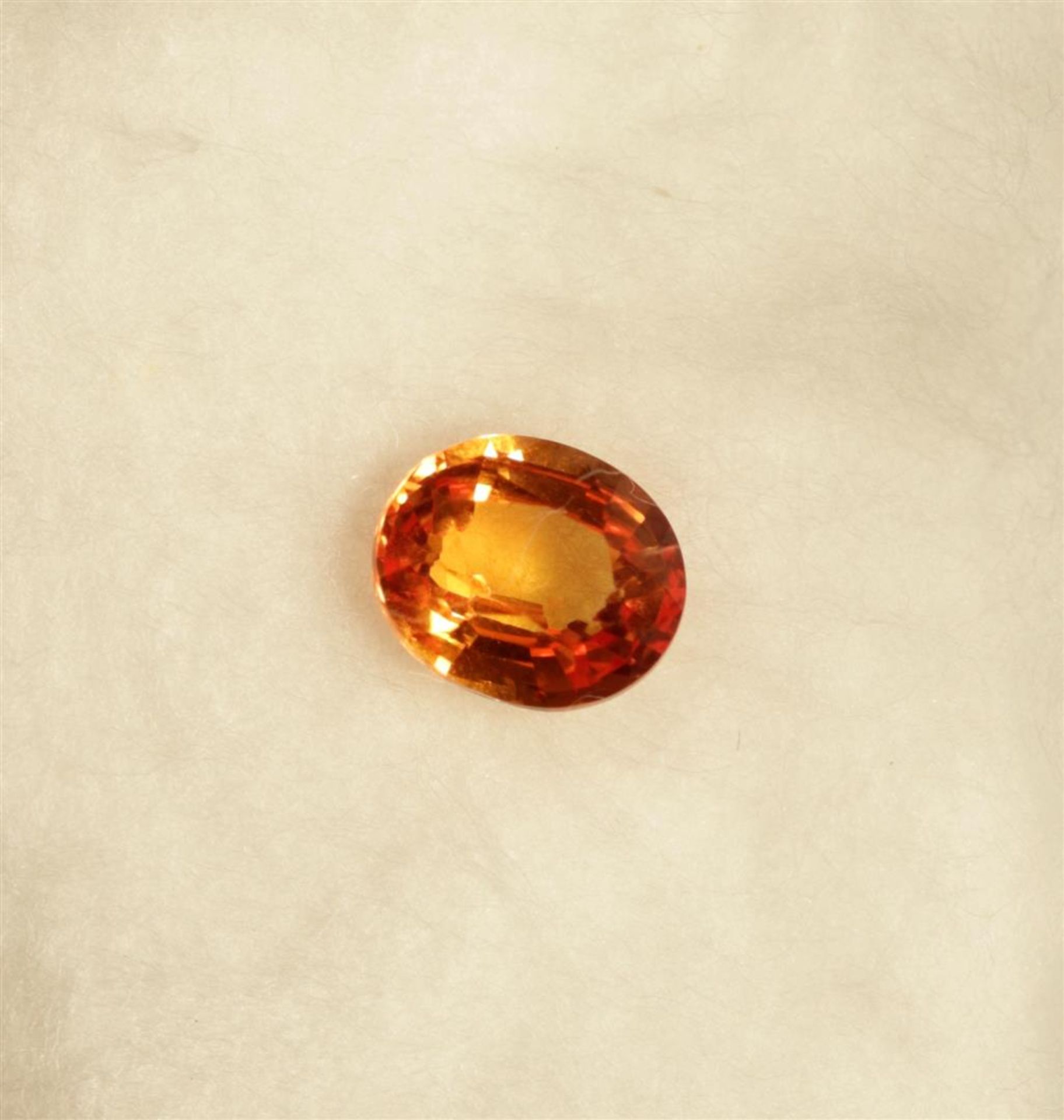 Orange sapphire 1.1ct.
This oval cut orange sapphire sparkles towards you. View our jewelry in the a