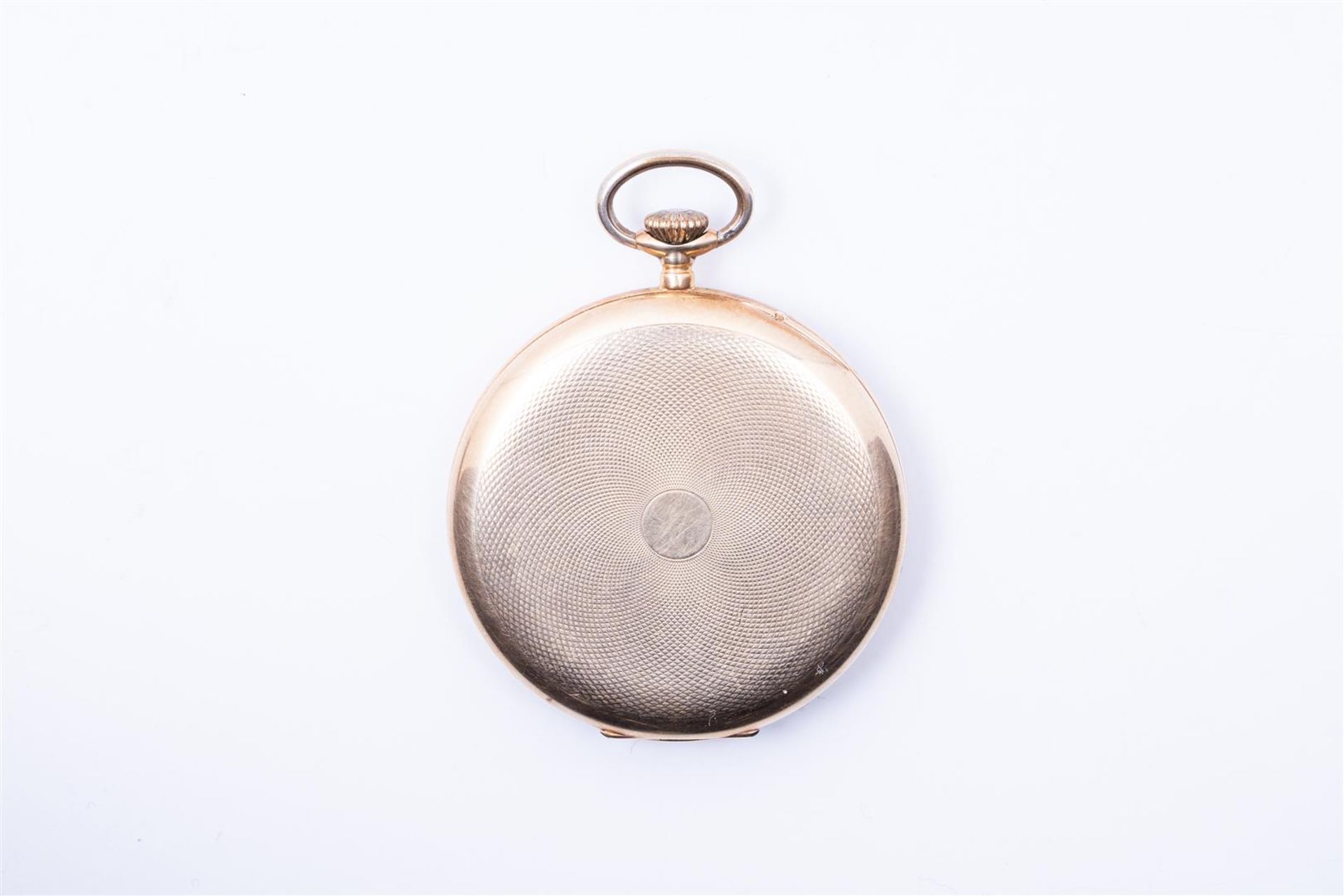 14kt yellow gold pocket watch from the brand A.D. Overstraf Rotterdam.
The watch has been offered in - Bild 2 aus 4