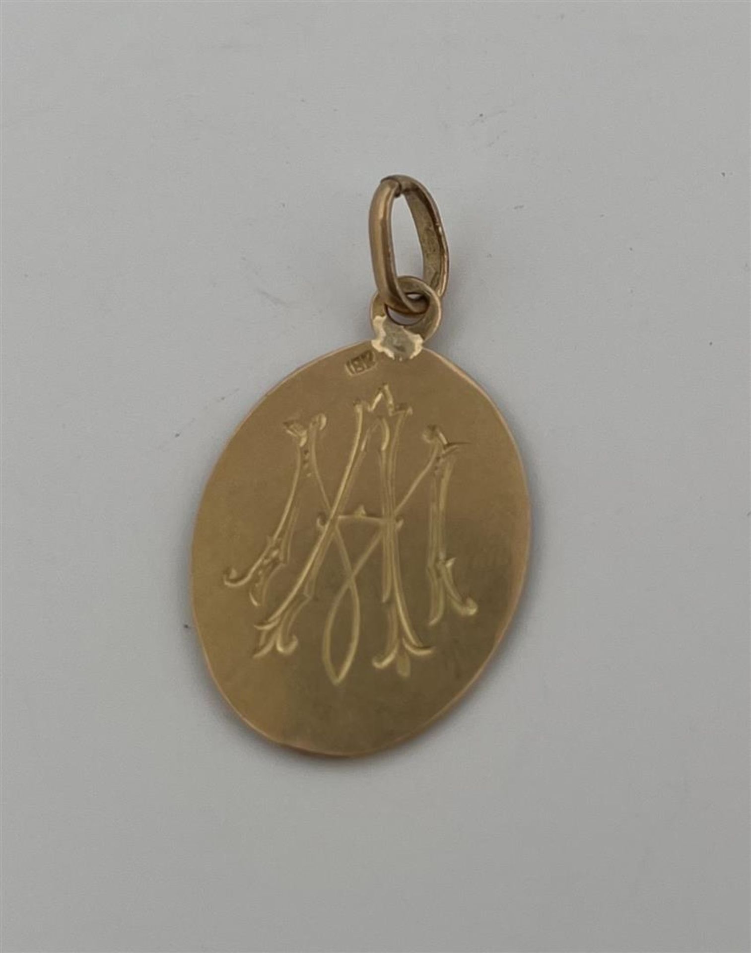 Charm/pendant of Mary with Jesus 18kt.
Nice charm for a necklace or bracelet. The front of the penda - Bild 2 aus 2