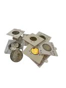 A lot consisting of various silver guilders and some UNC euros.