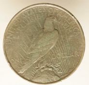 One dollar Liberty 1922, silver 26.77g.