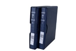 A collection of various Guilders including silver, divided over 2 folders.