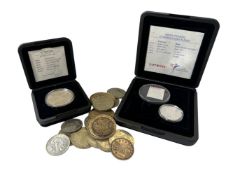 A lot of various silver coins