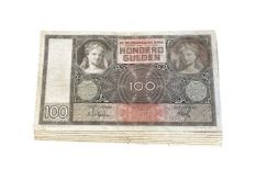 7x Netherlands - 100 guilders - 1932.