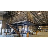 7 x 12m Mezzanine Floor - with Staircase & Handrail