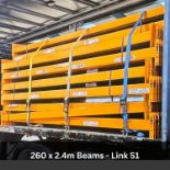 260 x 2.4m Link 51 Beams - 2000kg