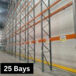 25 Bays of Warehouse Pallet Racking - 2000kg per level