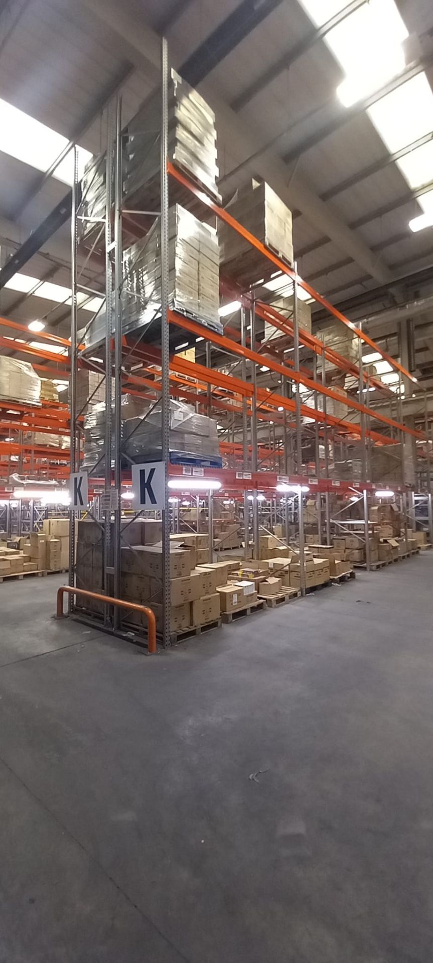 50 Bays of 3.3m 3000kg Per Level Pallet Racking