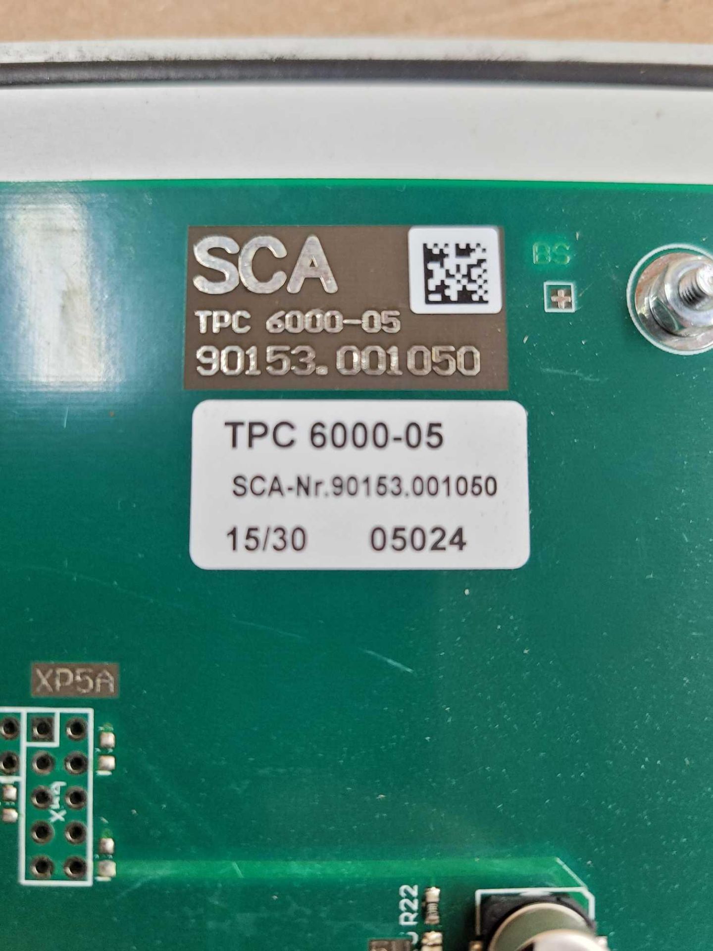 SCA TPC6000-05 90153.001050 / Control Panel TPC 6000 - Image 3 of 3