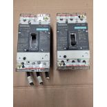 LOT OF 2 SIEMENS HDX3B100 / 100 Amp Circuit Breaker