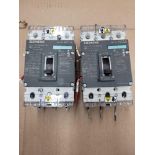 LOT OF 2 SIEMENS HCX3B025 / 25 Amp Circuit Breaker