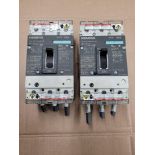 LOT OF 2 SIEMENS HDX3B100 / 100 Amp Circuit Breaker
