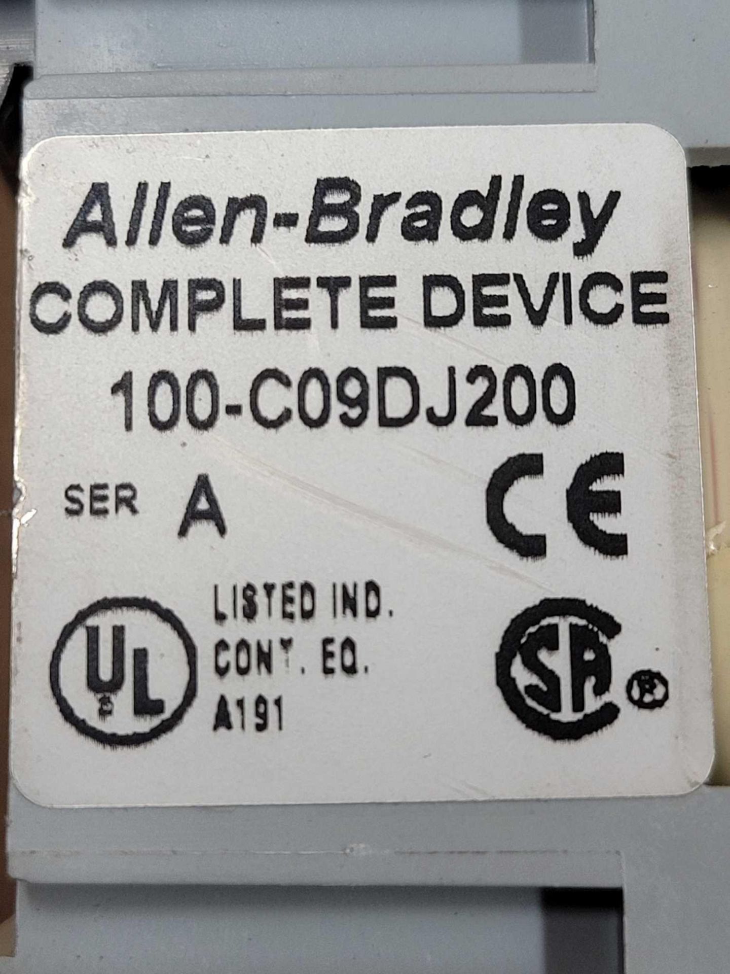 LOT OF 5 ALLEN BRADLEY 100-C09DJ200 / Series A Contactor  /  Lot Weight: 7.0 lbs - Image 2 of 6