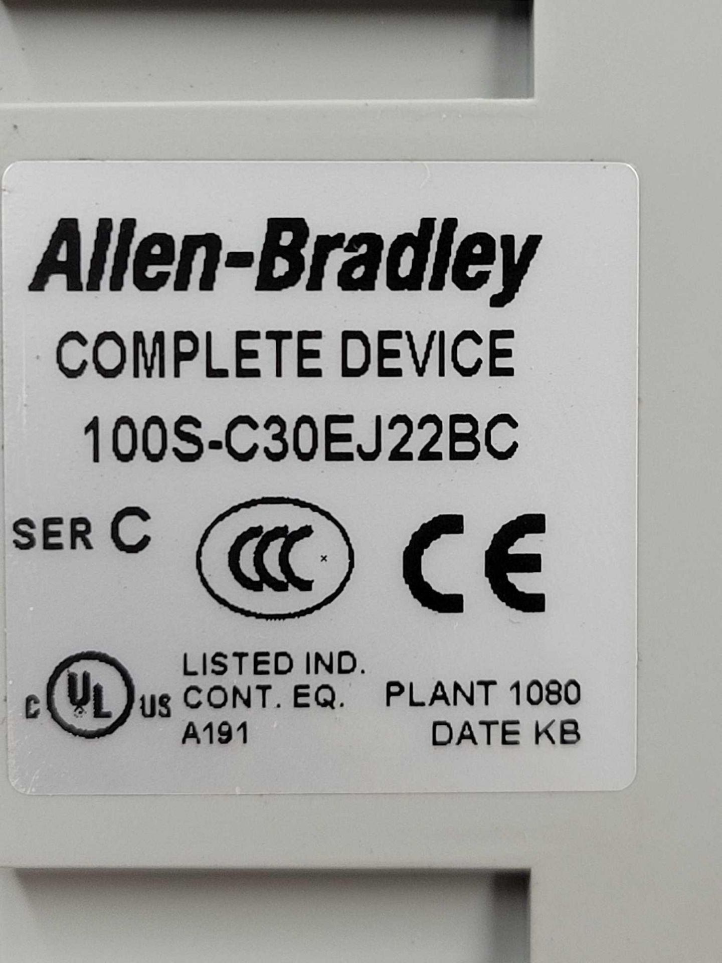 LOT OF 5 ALLEN BRADLEY 100S-C30EJ22BC / Series C Guardmaster Safety Contactor  /  Lot Weight: 6.2 lb - Image 5 of 7