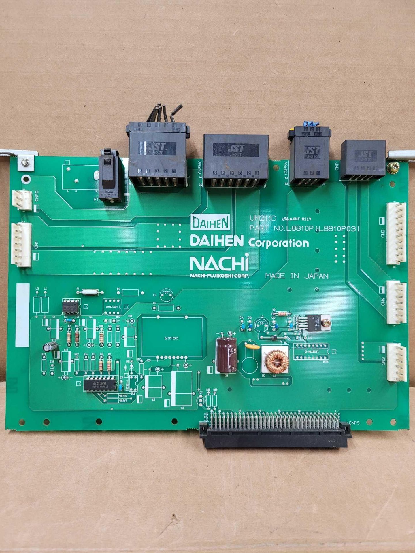 NACHI L8810P (L8810P03) / PCB Board Card  /  Lot Weight: 0.6 lbs