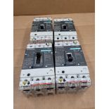 LOT OF 4 SIEMESN HDX3B100 / 100 Amp Circuit Breaker  /  Lot Weight: 19.2 lbs