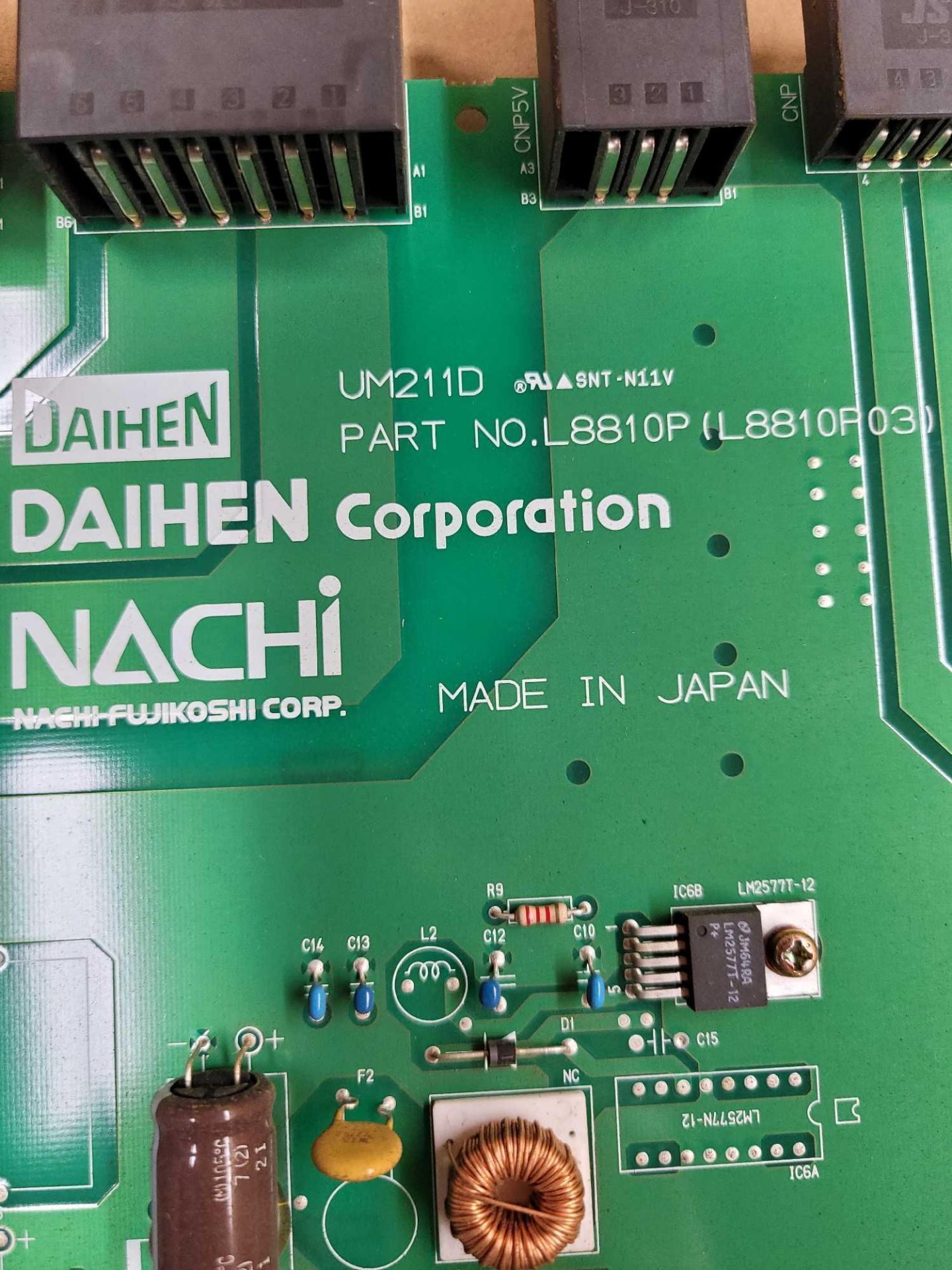 NACHI L8810P (L8810P03) / PCB Board Card  /  Lot Weight: 0.6 lbs - Image 2 of 5