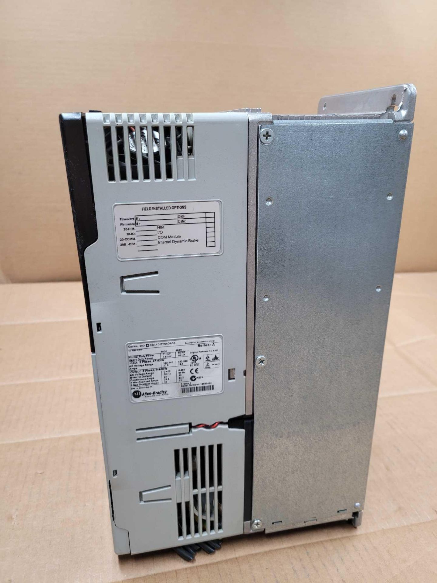 ALLEN BRADLEY 20DD022A3EYNADACE / Series A Powerflex 700S AC Drive  /  Lot Weight: 16.4 lbs - Bild 9 aus 10