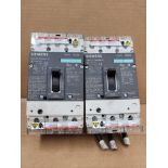 LOT OF 2 SIEMENS HDX3B100 / 100 Amp Circuit Breaker  /  Lot Weight: 9.6 lbs