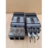 LOT OF 2 SQUARE D HJA36030 / 30 Amp Molded Case Circuit Breaker  /  Lot Weight: 9.6 lbs