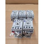 LOT OF 5 ALLEN BRADLEY 100-C09E*10 / Series A Contactor  /  Lot Weight: 4.2 lbs